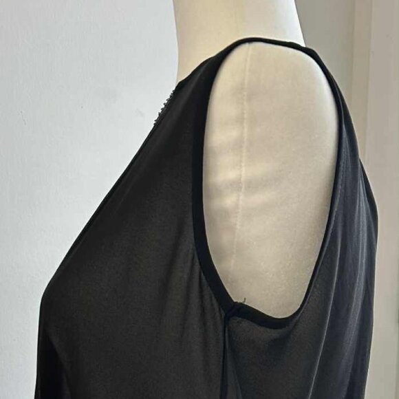 Rudsak Luxe Black Sheer Tunic With Sparkling Sequin Panels & Elegant Flow – US S - Picture 6 of 10